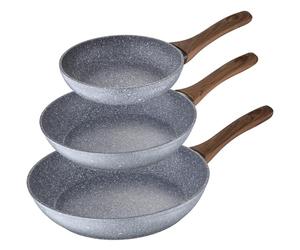 San Ignacio Set 3 Sartenes 22/26/28 Daimiel, Aluminio Forjado, Inducción