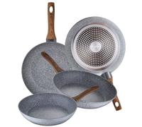 San Ignacio Set 4 sartenes, aluminio forjado, inducción, Ø20 Ø24 Ø26 y Ø28 Daimiel