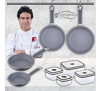 San Ignacio - SET 4 sartenes sip + 4 fiambreras