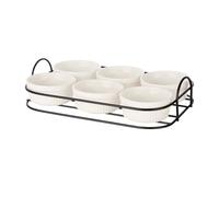 San Ignacio Set 6 pzs aperitivo con soporte porcelan colección VESSIA