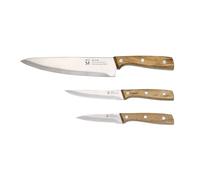 San Ignacio Set de 3 cuchillos de acero inoxidable para cocina
