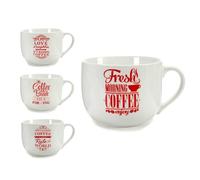 Tazon asa coffee rojo 4 mod surtido colección VESSIA