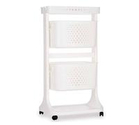 San Ignacio Verdulero plastico 2 Alturas Ruedas blan colección Kinvara