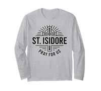 San Isidoro ruega por Nosotros Arte de fe católica Manga Larga