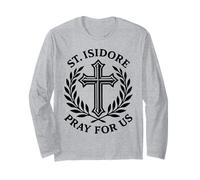 San Isidoro ruega por Nosotros Santo Agricultor católico Manga Larga