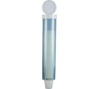 San Jamar C3165FBL Medio pull-type Agua Dispensador de vasos de plástico, 120 - 300 ml Copa, 406 mm Longitud de tubo para (Cristal Esmerilado, Azul (24 unidades)