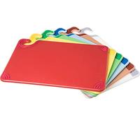 San Jamar CBG1218KC Tablas de cortar de polímero de copolímero Saf-T-Grip con tabla de codificación de colores, 45X30cm x 1,27 de grosor (6 piezas)