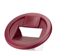 San Jamar KA3244 Katchall - Recuperador redondo resistente para latas de basura de 32 y 44 galones, color rojo