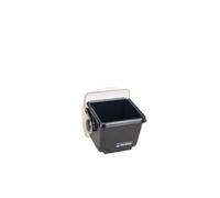 San Jamar Porta Condimentos Mini con Cúpula Enfriable con Tapa para Cocina, Bar y Restaurantes, Plástico, 1 Cuarto, Negro