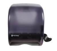 San Jamar T950TBK Element - Dispensador de toallas con palanca, clásico, transparente, color negro perla
