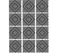 San Jamar vm5280bk de 12 Versa de Mat einei Nande agarre Extremo Bar alfombrillas (12 unidades)