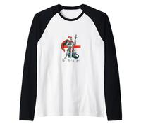 San Jorge y el Dragón - Héroe Medieval de Inglaterra Camiseta Manga Raglan