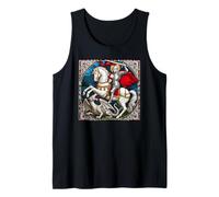 San Jorge y el dragón patrón San Jorge a caballo Camiseta sin Mangas