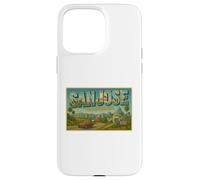 San José California 50s Vintage Travel Poster Art Graphic Carcasa para iPhone 15 Pro MAX
