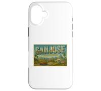 San José California 50s Vintage Travel Poster Art Graphic Carcasa para iPhone 16 Plus
