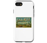 San José California 50s Vintage Travel Poster Art Graphic Carcasa para iPhone SE (2020) / 7/8