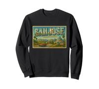San José California 50s Vintage Travel Poster Art Graphic Sudadera