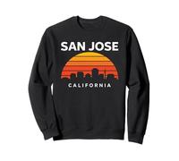 San José California Retro Nor Cal Bear Bay Area Tech Silicon Sudadera