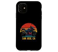 San José California USA Retro Sportbike diseño de motocicleta Carcasa para iPhone 11