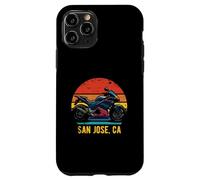 San José California USA Retro Sportbike diseño de motocicleta Carcasa para iPhone 11 Pro