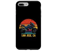 San José California USA Retro Sportbike diseño de motocicleta Carcasa para iPhone 7 Plus/8 Plus