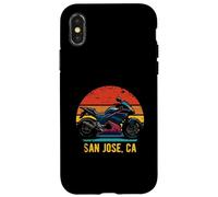 San José California USA Retro Sportbike diseño de motocicleta Carcasa para iPhone X/XS