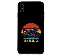San José California USA Retro Sportbike diseño de motocicleta Carcasa para iPhone XS Max