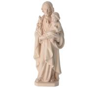 San José con el Niño de madera natural de la Val Gardena, 20 cm (7.88 inc.)