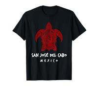 San José del Cabo México Tribal Tortuga Marina Océano Arte Diseño Camiseta