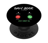San José está Llamando y Debo IR a California de Viaje PopSockets PopGrip Adhesivo