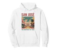 San José, Heartbeat of Ticos, Divertido Recuerdo Retro de Costa Rica Sudadera con Capucha