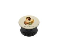 San José Marido de María Patrono Católico PopSockets PopGrip Adhesivo