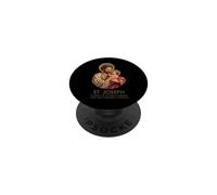 San José Marido de María Patrono Católico PopSockets PopGrip Adhesivo