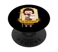 San Juan Bautista Biblia Evangelio Lindos Católicos Santo Niños PopSockets PopGrip Adhesivo