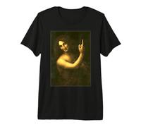 San Juan Bautista Pintura por Leonardo da Vinci 1513 Camiseta Premium