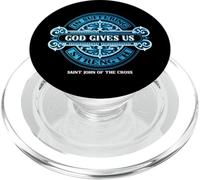 San Juan de la Cruz Regalos Dios Católico me da Fuerza PopSockets PopGrip para MagSafe