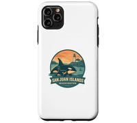 San Juan Islands WA Orca - Insignia de Madre y Becerro Carcasa para iPhone 11 Pro MAX