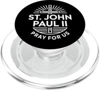 San Juan Pablo II Ruega por Nosotros Cruz Cristiana Católica PopSockets PopGrip para MagSafe