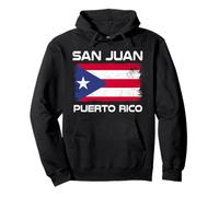 San Juan Puerto Rico Bandera Laguna Beach Orgullo puertorriqueño Sudadera con Capucha