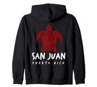 San Juan Puerto Rico Tribal Tortuga Marina Océano Arte Diseño Sudadera con Capucha