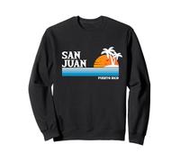 San Juan Puerto Rico Tropical Vacaciones Vintage 80s Atardecer Sudadera