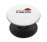 San Juan USVI Recordatorio de Vacaciones de Recuerdo de Isla Virgen de EE. UU PopSockets PopGrip Adhesivo