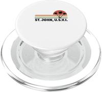 San Juan USVI Recordatorio de Vacaciones de Recuerdo de Isla Virgen de EE. UU PopSockets PopGrip para MagSafe