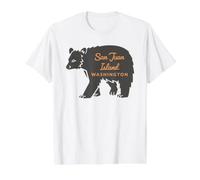 San Juan (Washington) Camiseta gráfica económica, Hombre, Blanco, L