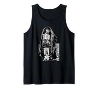 San Judas Tadeo - Jesús Malverde, Blanco y Negro Camiseta sin Mangas