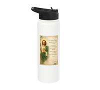 San Judas Tadeo - Oración de devoción de arte de San Judas Stainless Steel Insulated Water Bottle