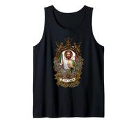 San Judas Tadeo - San Judas Art Devocion Bandera Mexicana Camiseta sin Mangas