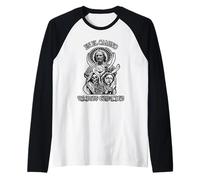 San Judas Tadeo, Santa Muerte, Santa María Camiseta Manga Raglan