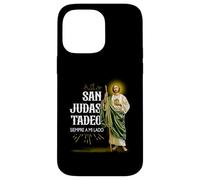 San Judas Tadeo Siempre A Mi Lado Fe Cristo Religioso Carcasa para iPhone 14 Pro MAX