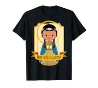 San Kateri Tekakwitha Lirio de los Mohawks Católico San Lindo Camiseta gráfica económica